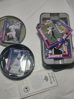 1998 Metallic Impressions KEN GRIFFEY JR All Metal Collector 13 Cards